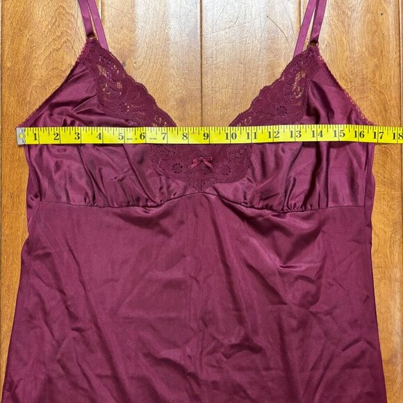 VTG Maidenform Women Slip Dress Sz 38 Babydoll Chemise Cami Coquette Whimsigoth - Picture 11 of 12